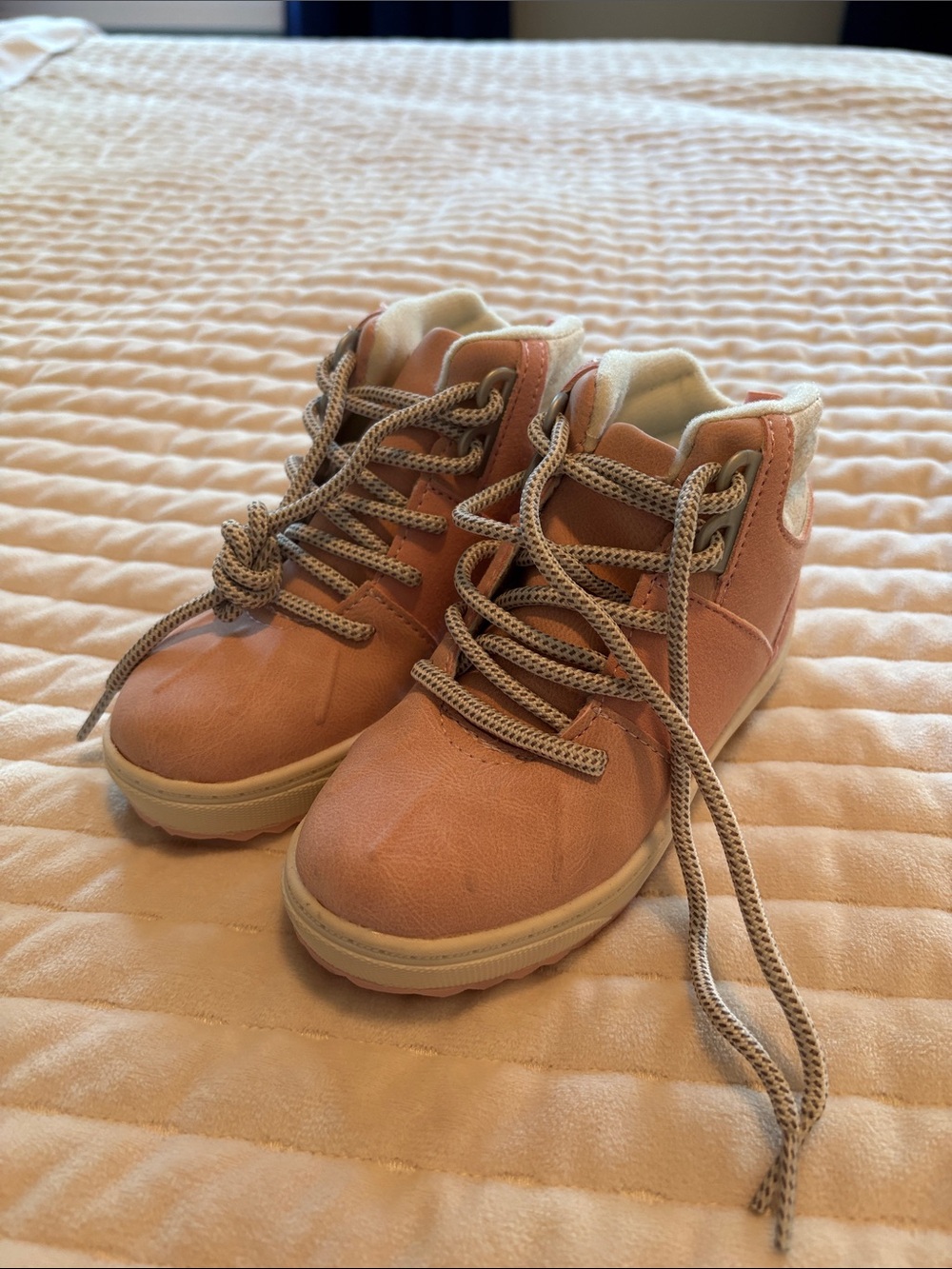 Oshkosh girls Pink High-Top Lace-Up Sneaker/Boots
